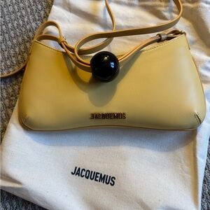 Jacquemus Tan Shoulder Bag with Black Accent